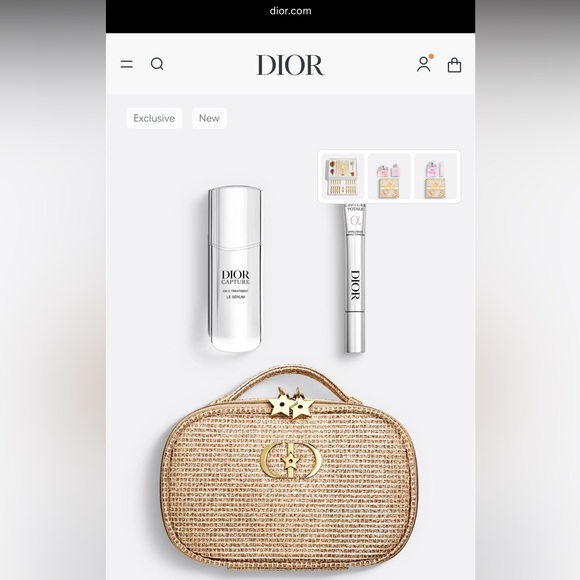 Dior Limited Edition Gold and Tan Cosmetic Bag✨💄 - Picture 2 of 6